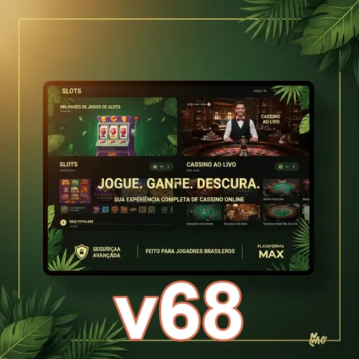 Ilustração de Explore Slots Rápidos e Recompensas VIP com v68