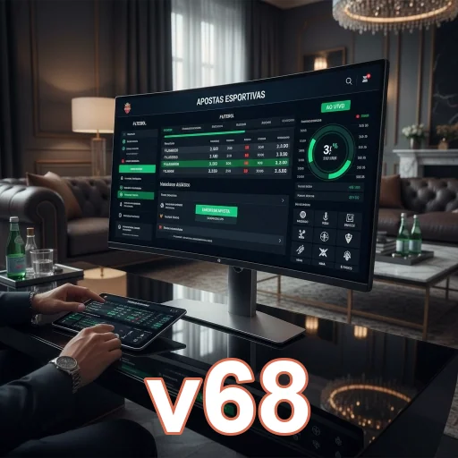 Ilustração de Acesse o v68 com Login Rápido e Seguro